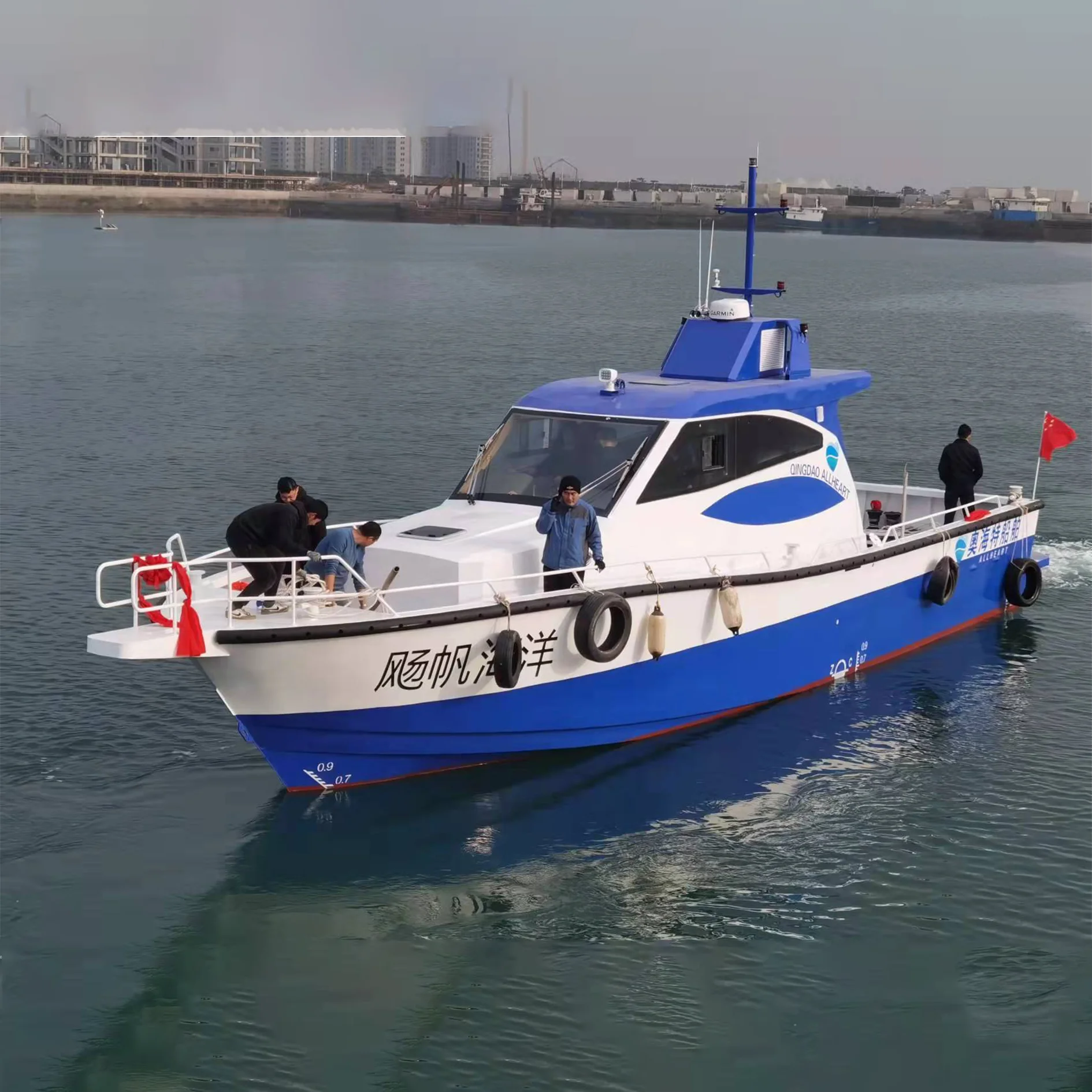 2022 new design 17m 56ft aluminum cabin fishing boat
