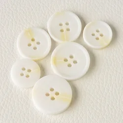 wholesale round 4 hole custom polyester resin button oekotex  cheap buttons polyester buttons for clothing