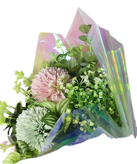 Iridescent Mylar Vinyl Film Transparent Cellophane Mirror Reflective Film