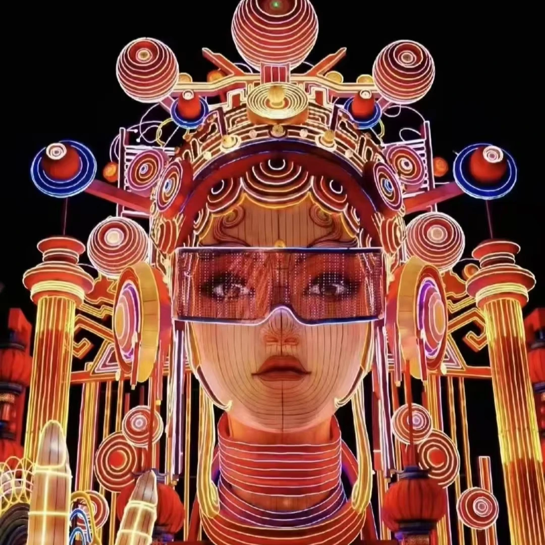 cyberpunk Decorative Outdoor Lanterns, Paper Lanterns & Giant LED Lanterns for Chinese New Year & Lantern Festival