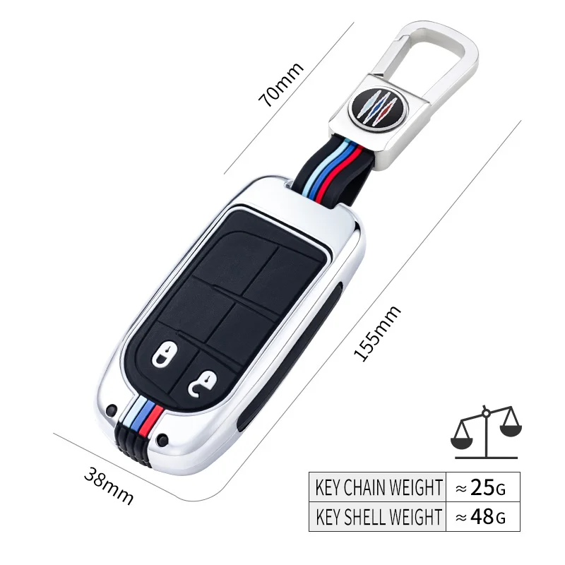 Factory sale metal remote key case cover for jeep Renegade Grand Cherokee