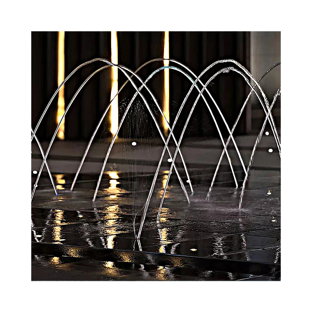 Popular Mass Customization Jumping Jet  Fountain Outdoor Square  Rgb Laminar  Flow Water Fountain Interact with Visitors