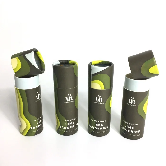 Biodegradable paper tube for lip balm mini lip balm push up containers