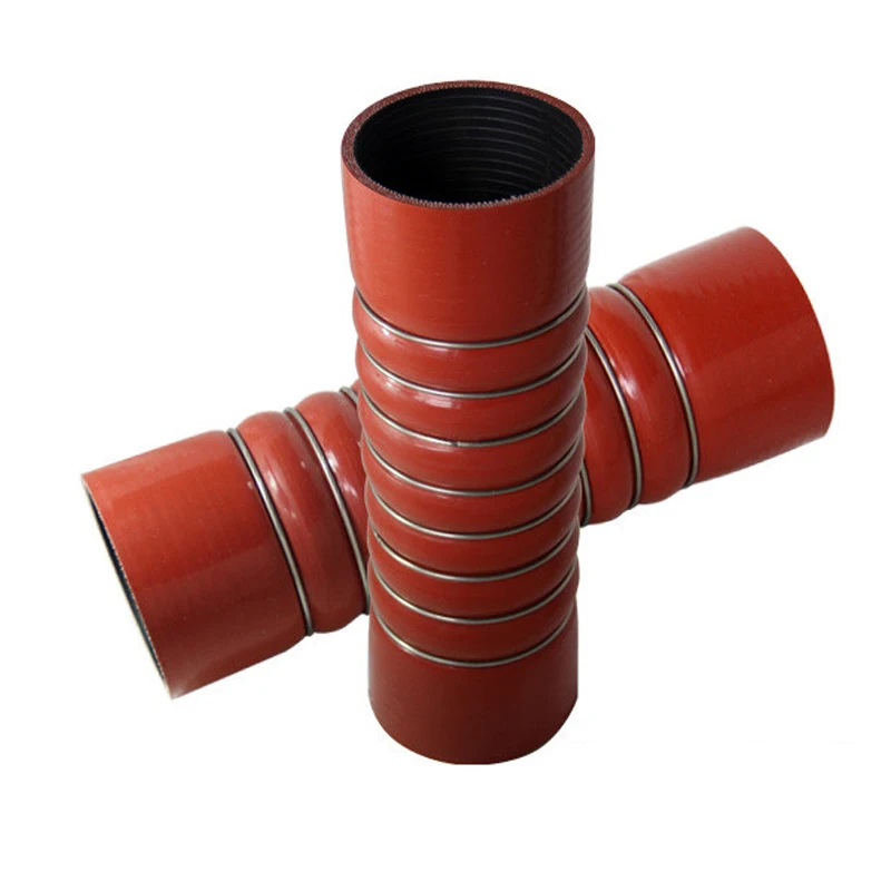 Truck Silicone Hose High Performance Customized Reinforced Silicone Hose With Steel Ring