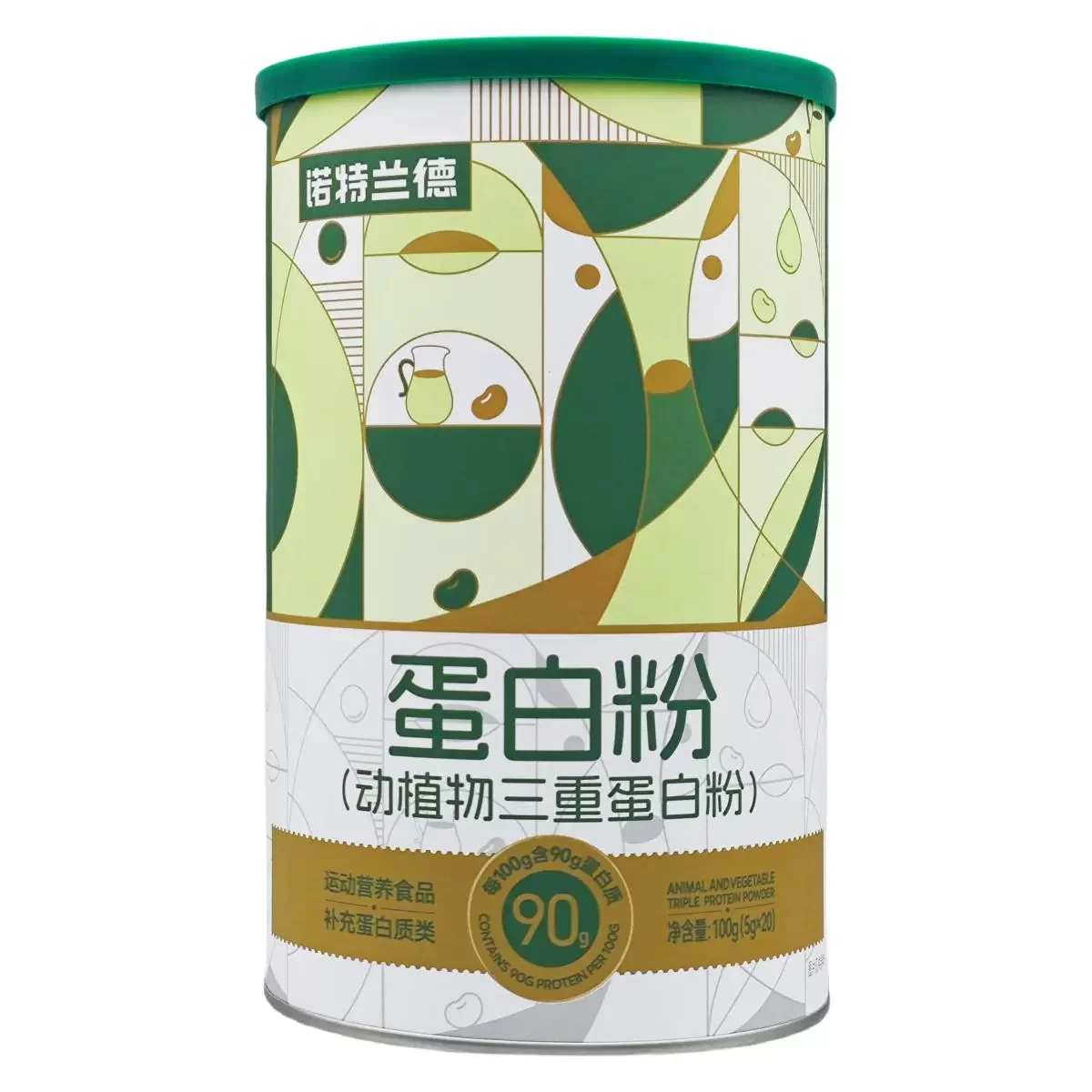 Protein powder for supplementing nutrition, triple protein powder for animals and plants