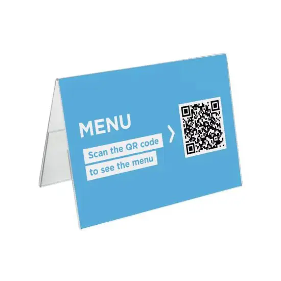 product latest acrylic table stand menu holder display/restaurant menu holder factory