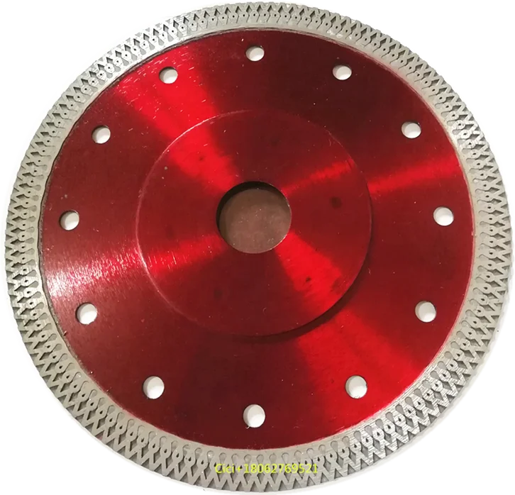 125mm 5inch hot press super thin X mesh turbo diamond blade tile cutting disk porcelain saw disc manufacturer of diamond discs