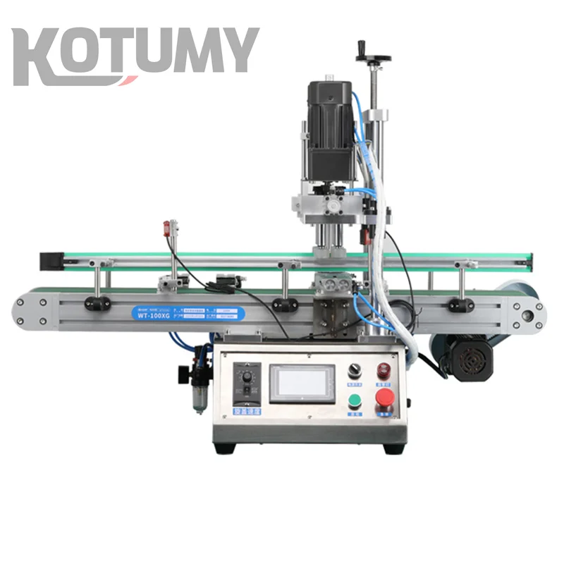 Automatic Desktop Cap Capper Trigger Sealing Plastic Glass Dropper Spout Pouch Bottles High Efficiency Bottle Capping Machine