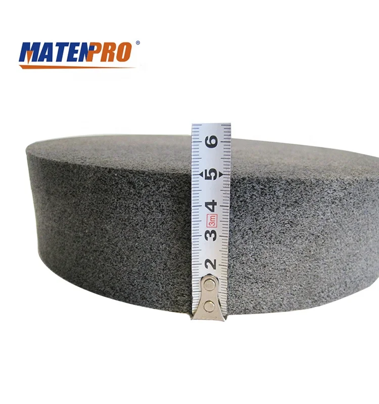 
8 inch black Non woven Matt Polishing Wheels , Fast Heat Dispelling, No Black Discoloration, Abrasion-resistant 