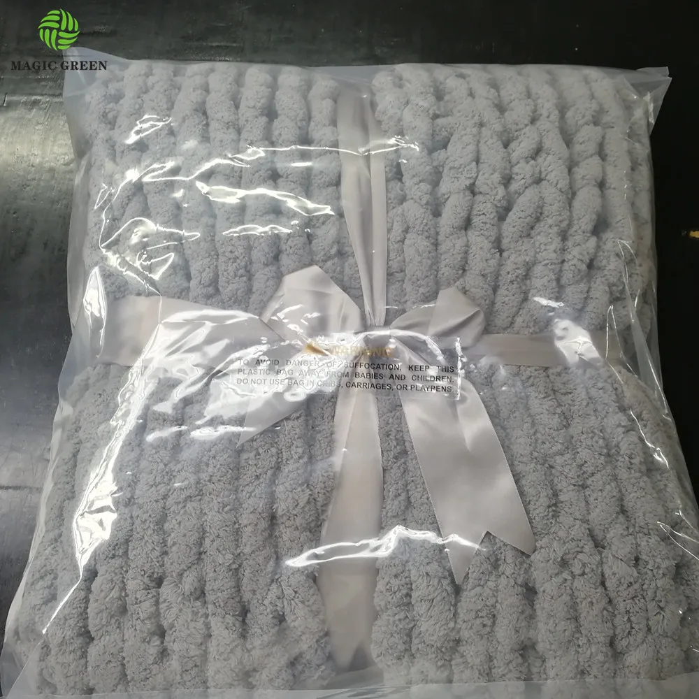 polyester thick chunky micro chenille  0.1s 2-2.5cm  jumbo yarn hand knitting hat rug plaid throw blanket
