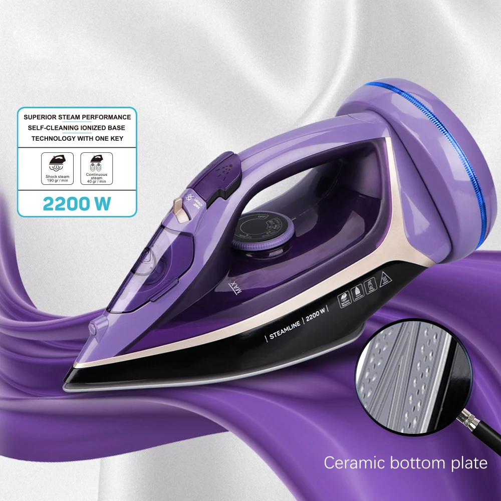 Горячая Распродажа паровой утюг для одежды электрический беспроводной Утюг