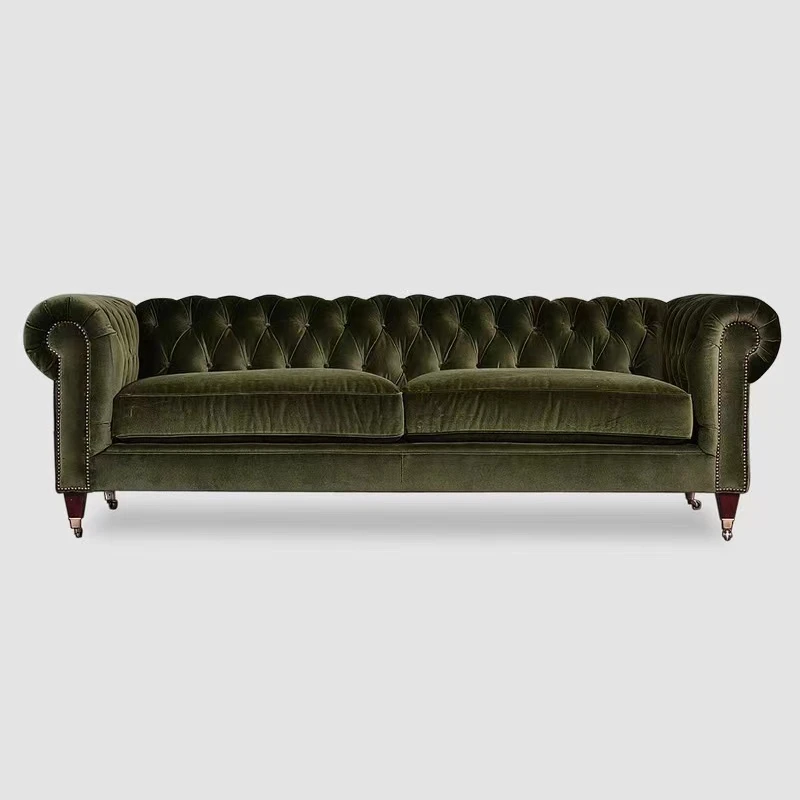 Современный американский стиль диван гостиная вилла кожаный диван комбинированный верхний уровень высокого класса 2-местный барный диван