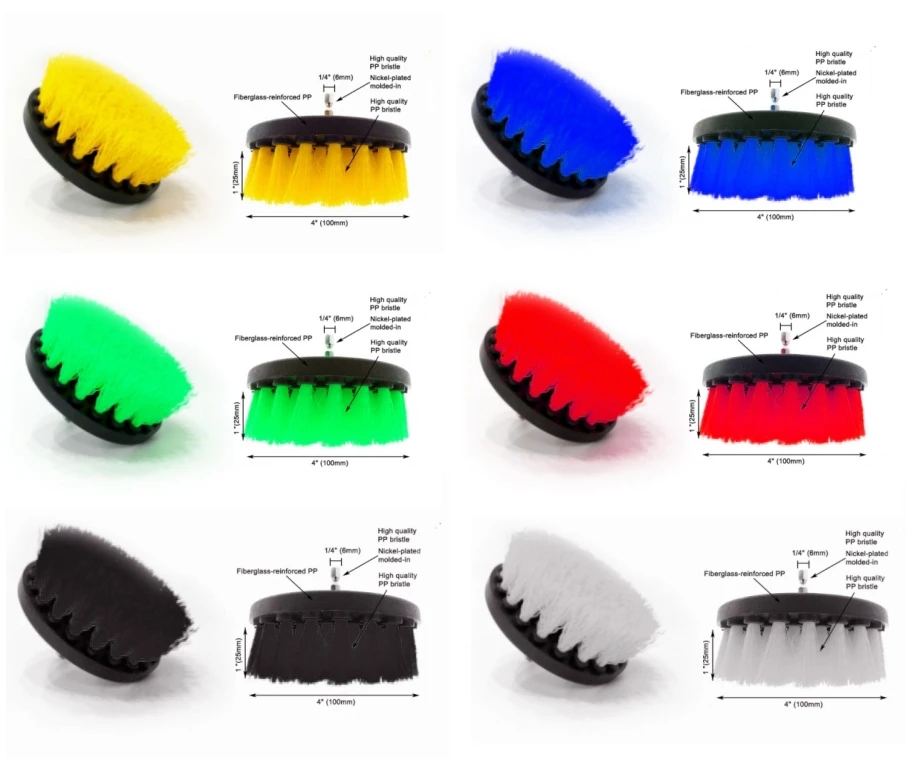 Multifunctional Drill Cleaning Brush Power Scrubber Brush for Bathroom