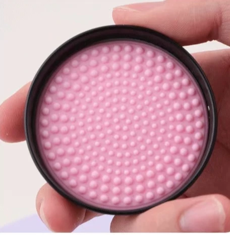 2 in 1 Brush Cleaner Soap Solid Silicone Make up Cleaning Brush Scrubber  Brush Cleaner Soap box
