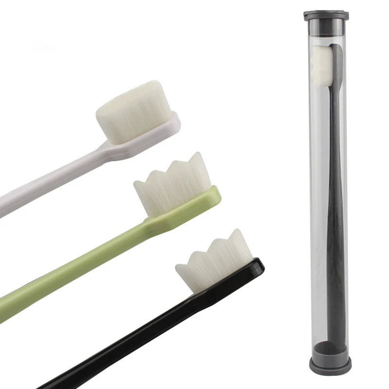 Мягкая зубная щетка с древесным углем от производителя LAPUTA, новый дизайн 2020, Экологически чистая зубная щетка с нанопокрытием