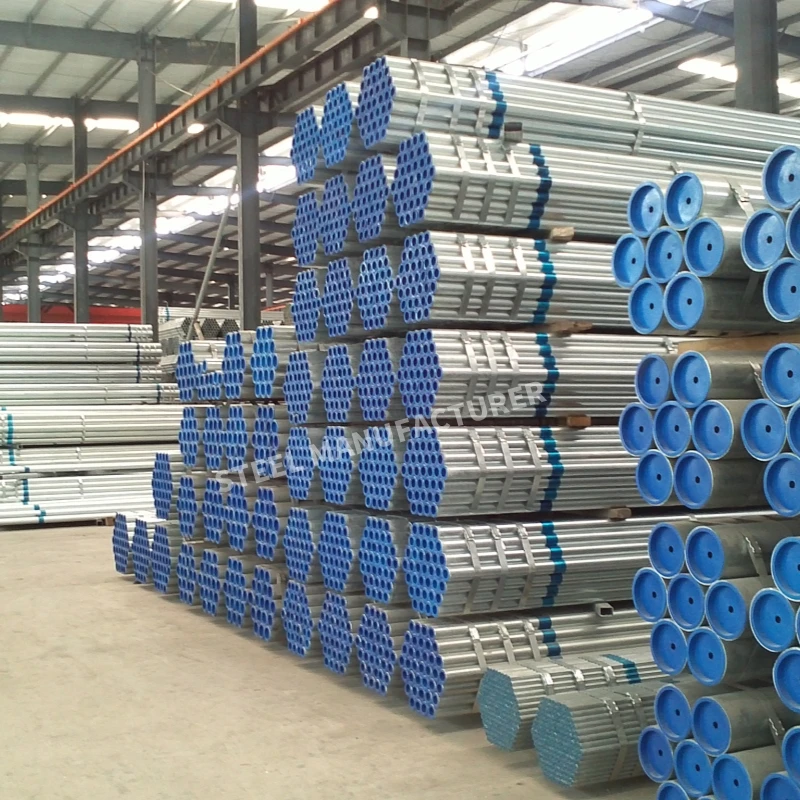 CE ISO Certificates Good Quality ASTM A53 BS 1387 Pre Galvanized GI MS Pipe Steel Tube for construction