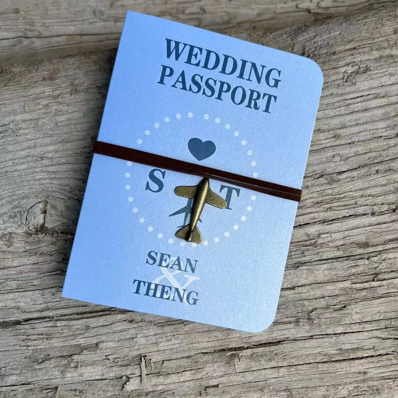 Customized Passport Boarding Pass Wedding invitation cards