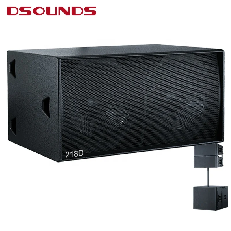 Water proof powerful subwoofer Dual 18 inch line array speaker Super woofer speaker with NEO magnet for outdoor sound system