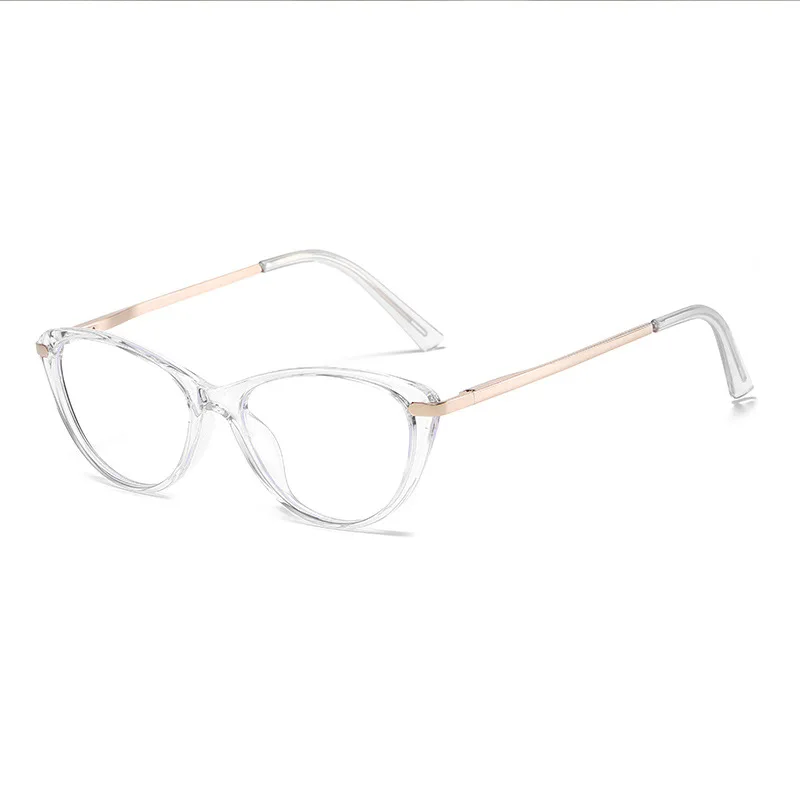 2024 High Quality Lightweight Anti Blue Light Tr90 Unisex Men Women Myopia Small Cat Eye Glasses Frames