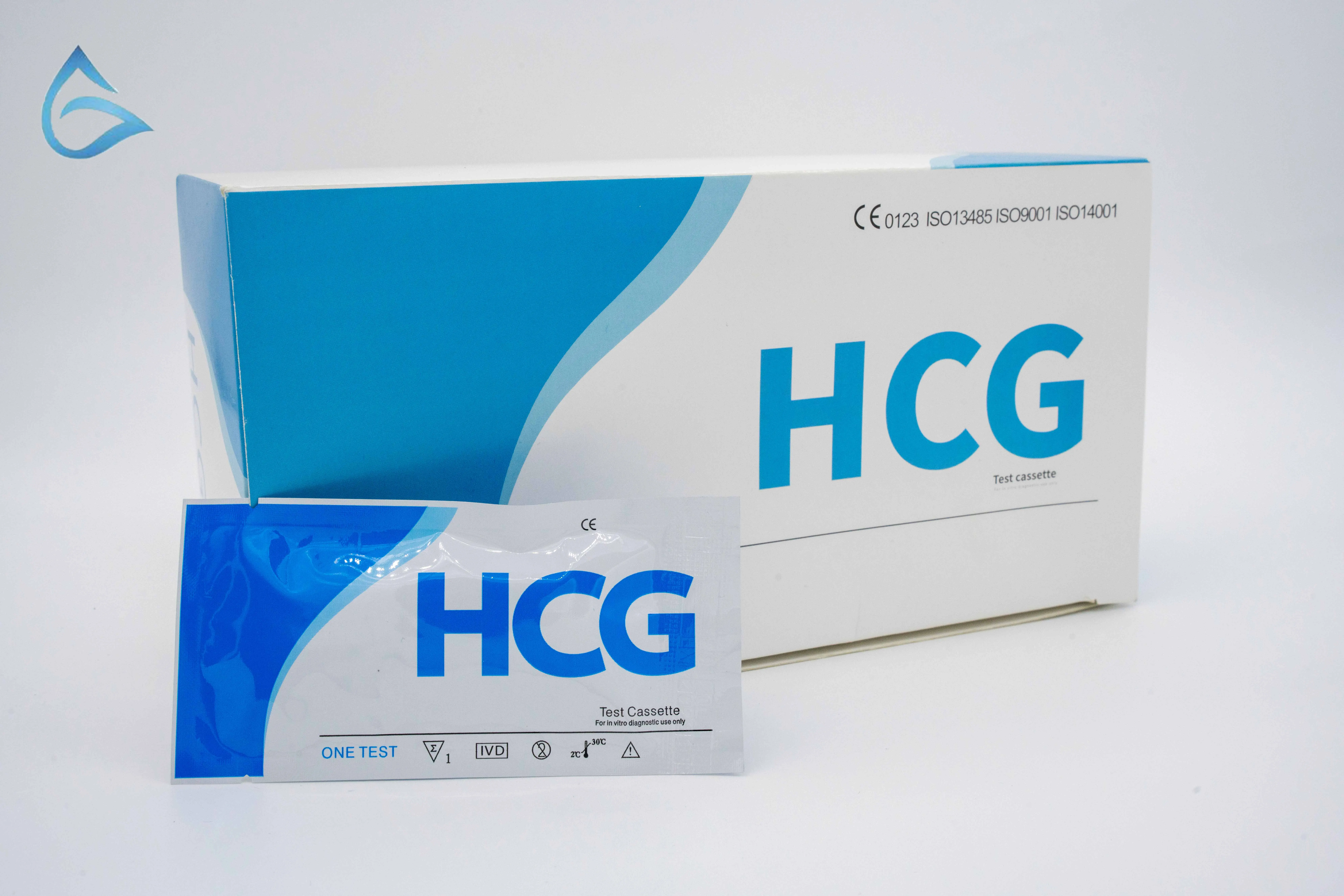 One step urine  rapid diagnostic HCG pregnancy test cassette and uncut sheet OEM factory