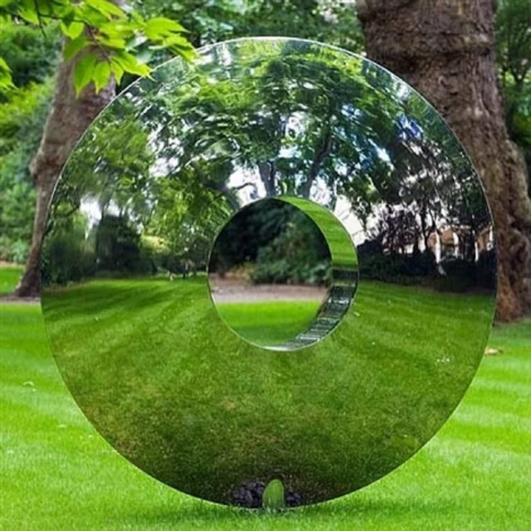 Большая металлическая скульптура искусства из нержавеющей стали абстрактная Тора для наружного применения