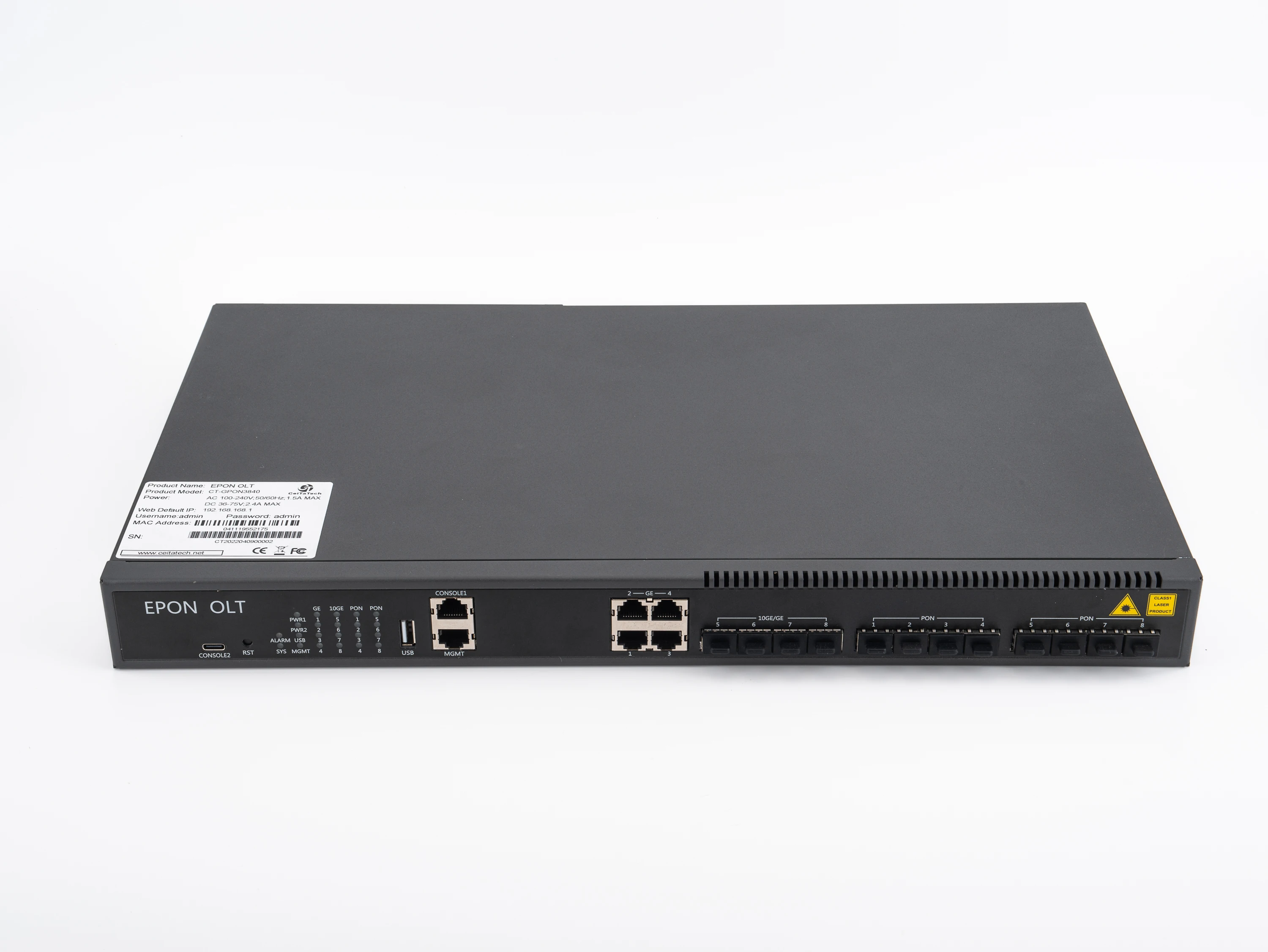 Ftth gpon 8 Порт olt 10ge l3 для hua wei/zte/fiber home