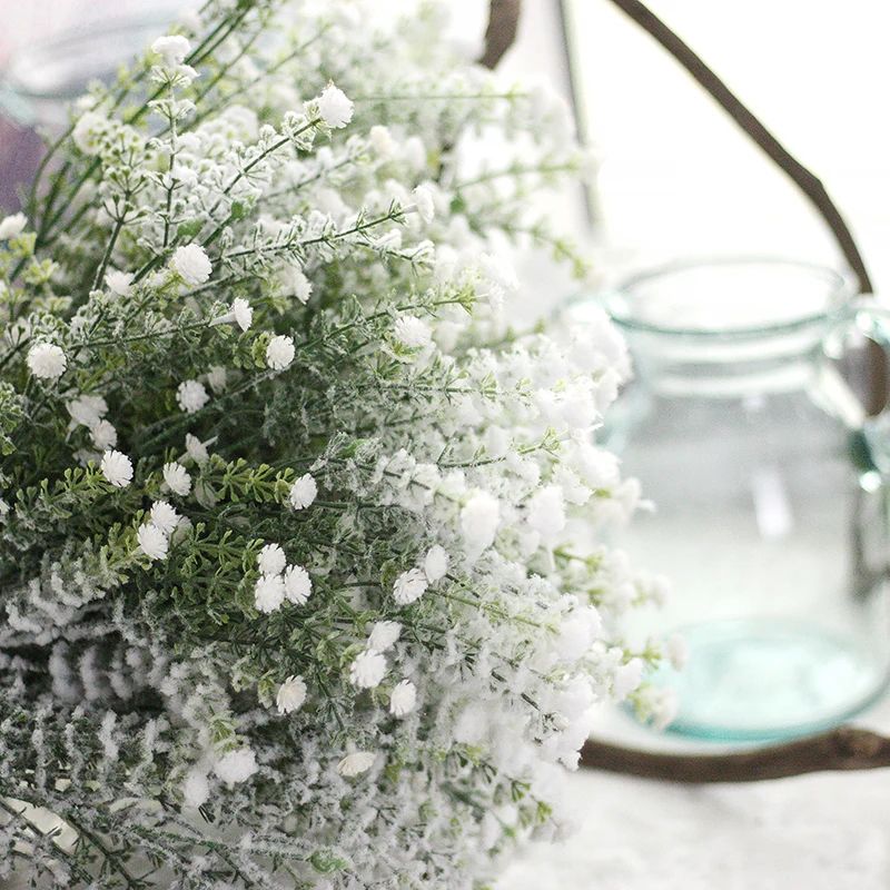 Artificial flowers long stem wedding flower babys breath home wedding artificial flowers from china