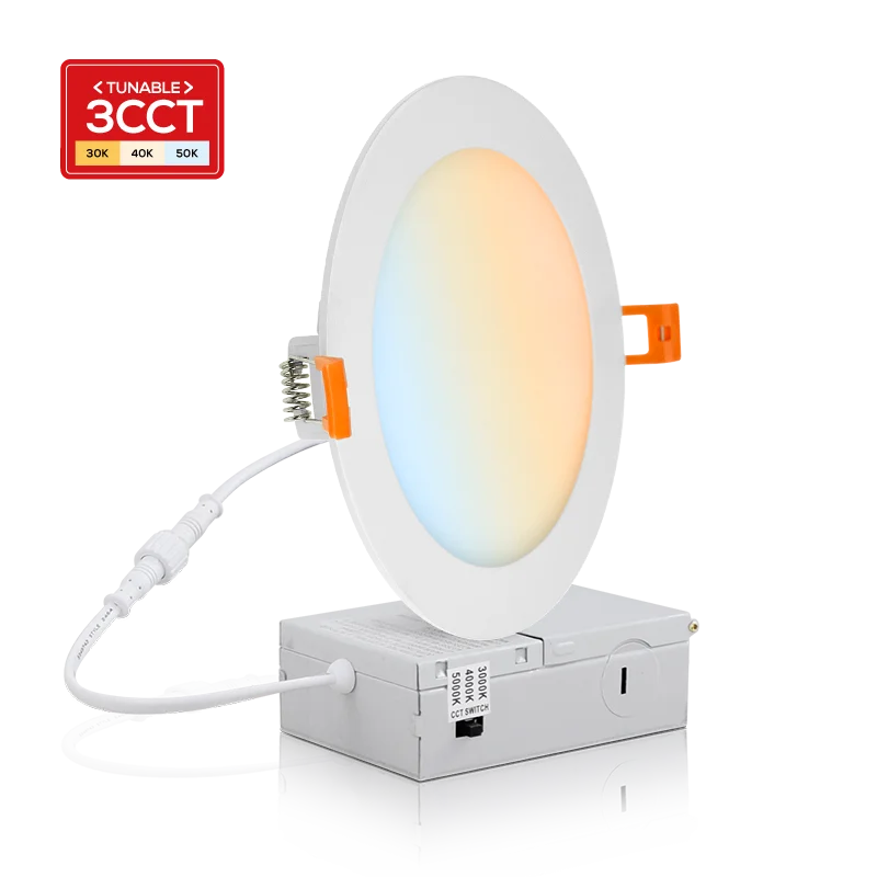 ISO 9001 Antiglare Aluminum Downlights Wholesale SMD2835 5CCT In One Led Commercial Panel Light