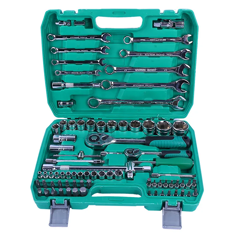 82PCS car tools spanner sets tool professional box Mechanics Repair auto ratchet Wrench socket tool sets