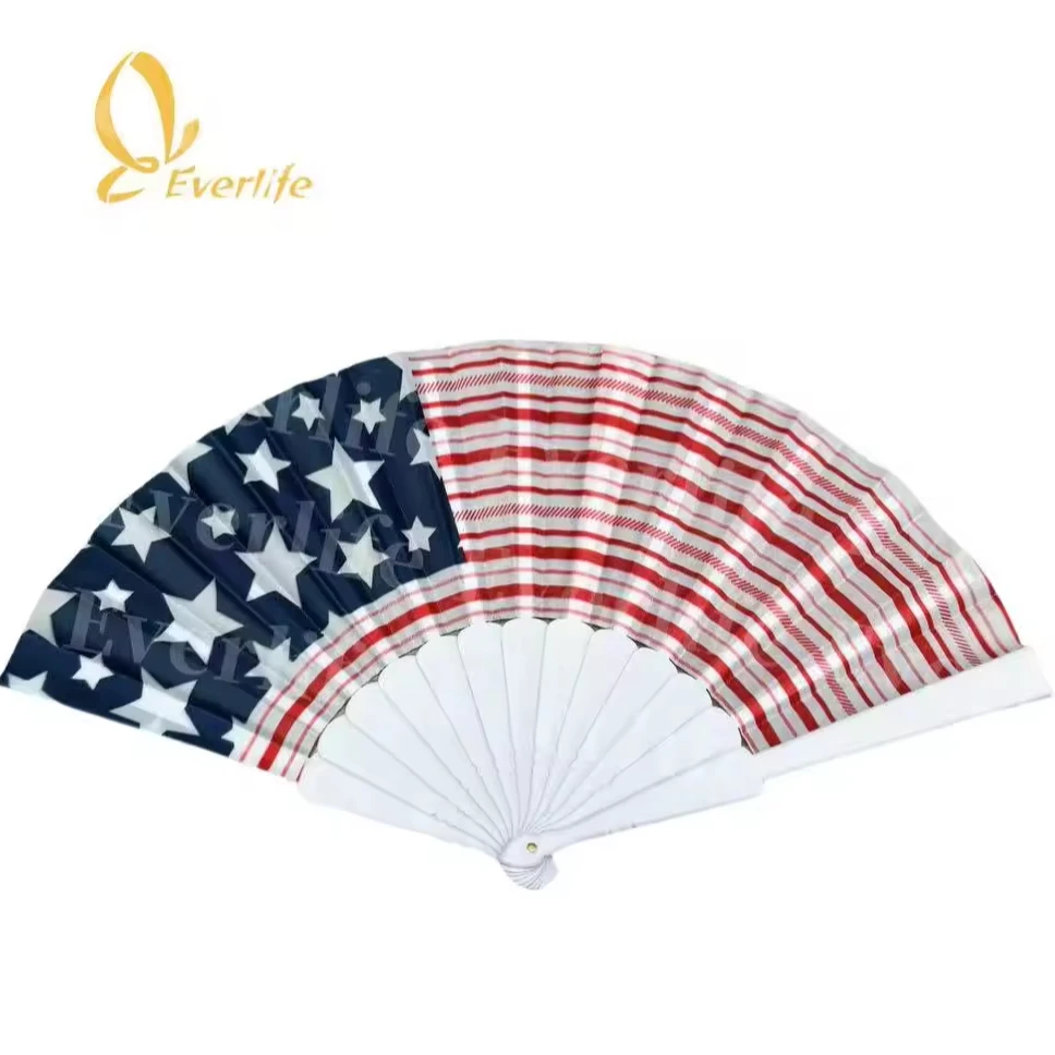 Promotion Custom Printed logo Folding fan 23cm Plastic Hand Held Fan for Wedding Festival favors