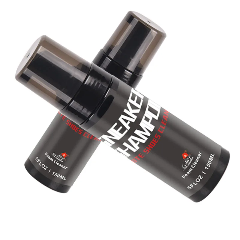 Allwin leather sport sneaker care product black bottle custom shoe cleaner foam spray 150ml