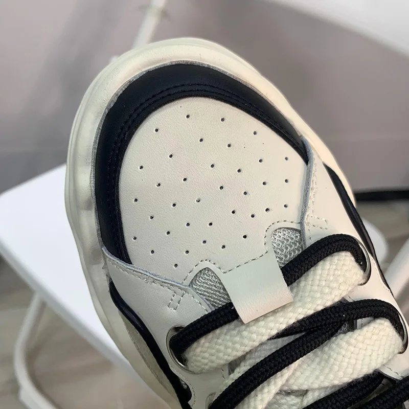 Кожаная Удобная дышащая модная дизайнерская женская повседневная обувь в современном стиле