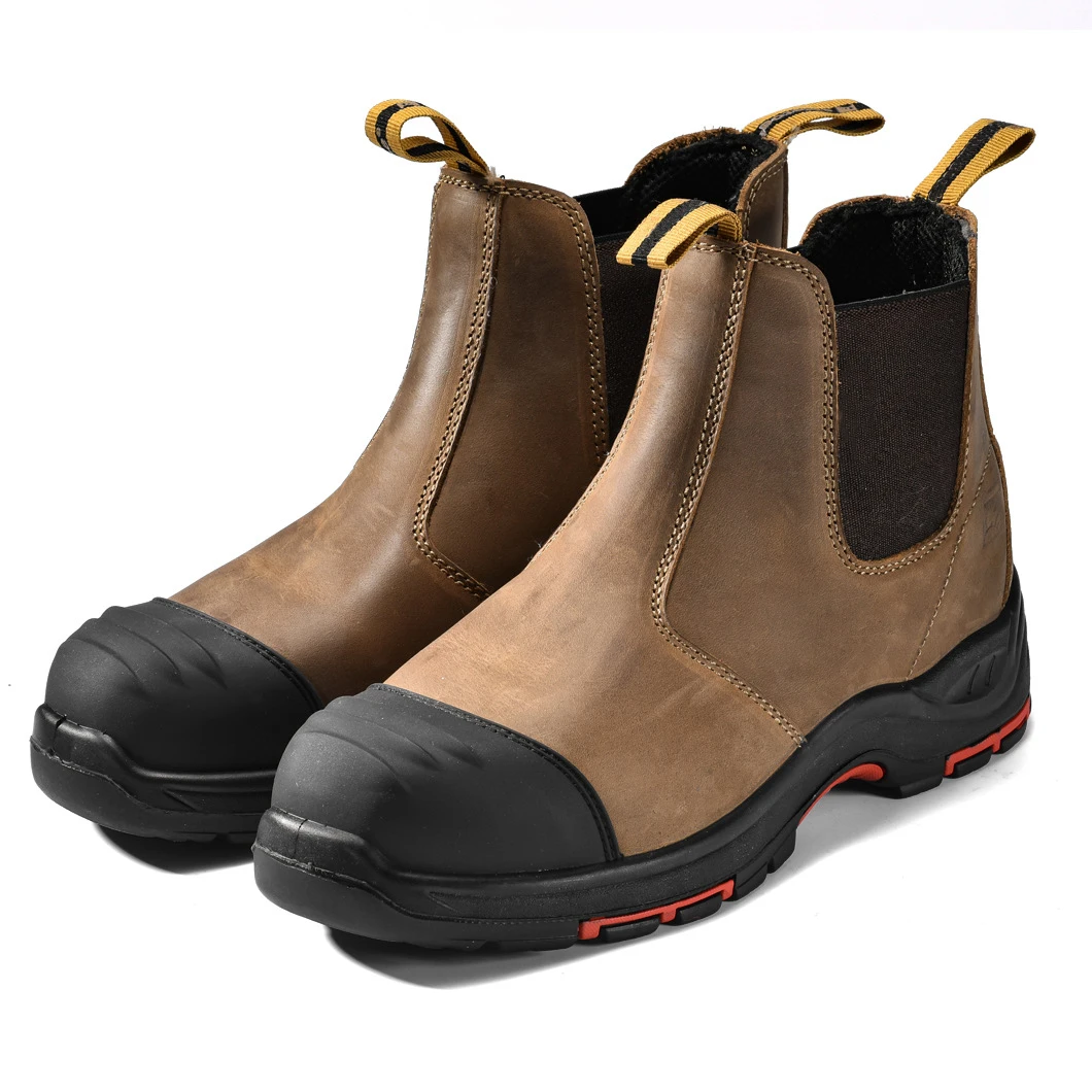 Gotan Cow Leather Shoes S3 Composite Toe Safety Boot Men Heavy Duty Mining Industrial Construction Work Boot Shoes