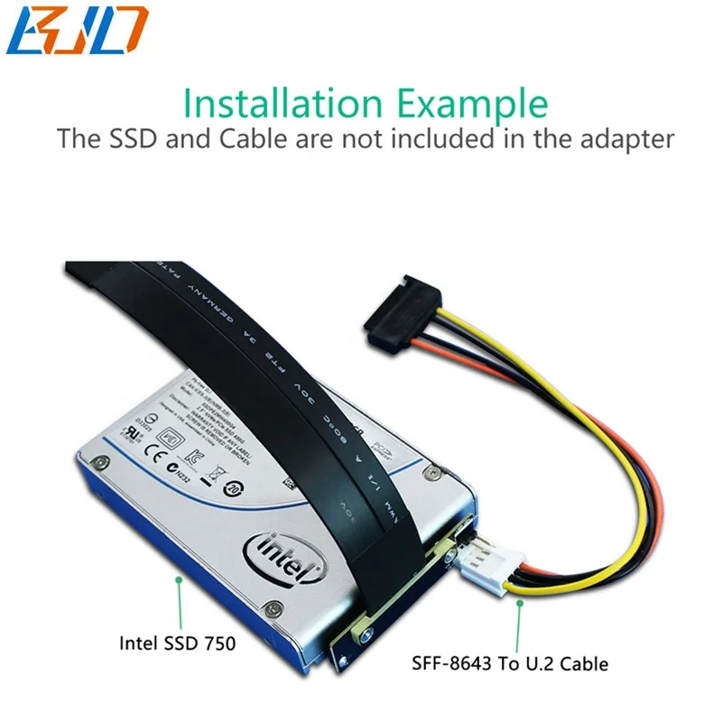  NVMe NGFF M.2 М-ключ для U.2 SFF-8639 адаптера Удлинительный кабель NVME SSD жесткий