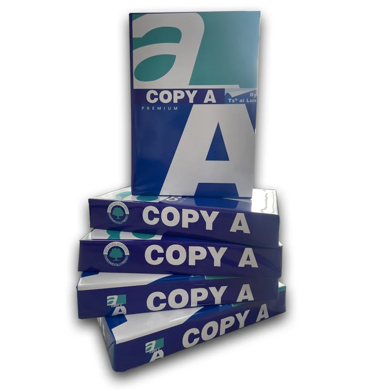 A4 Paper Premium Quality Color Oem Brand 70gsm 75gsm 80gsm A4 Hard Copy Bond Paper Draft Double White Printer Office Copy Paper