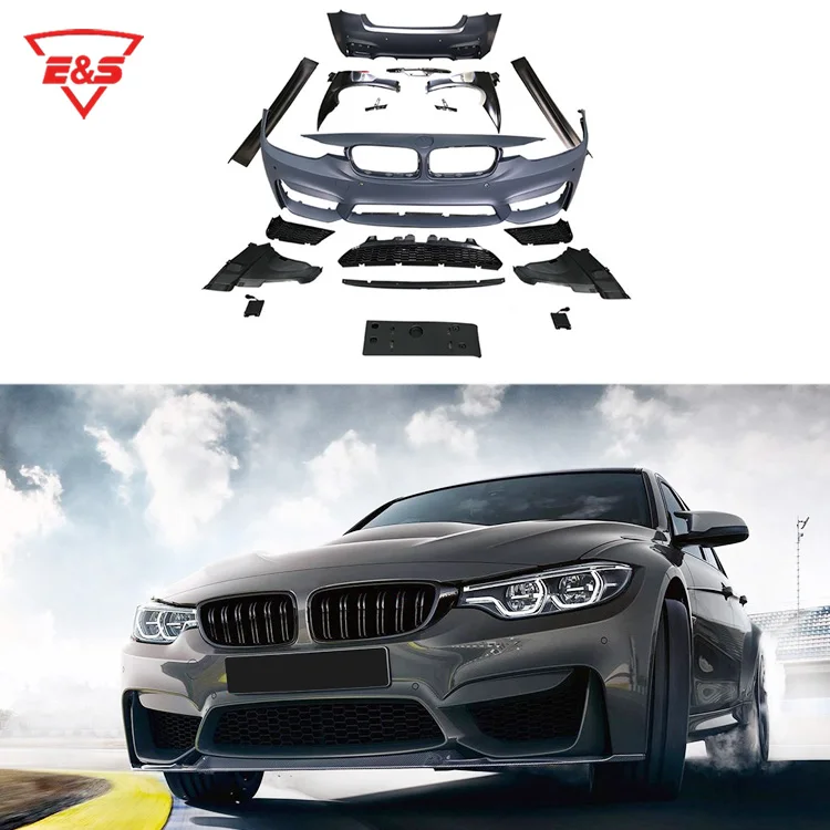 Hot Sale M3 Style Body Kit For BMW 3 series F30 bodykit 2013-2020 pp front bumper rear bumper side skirts car bumper