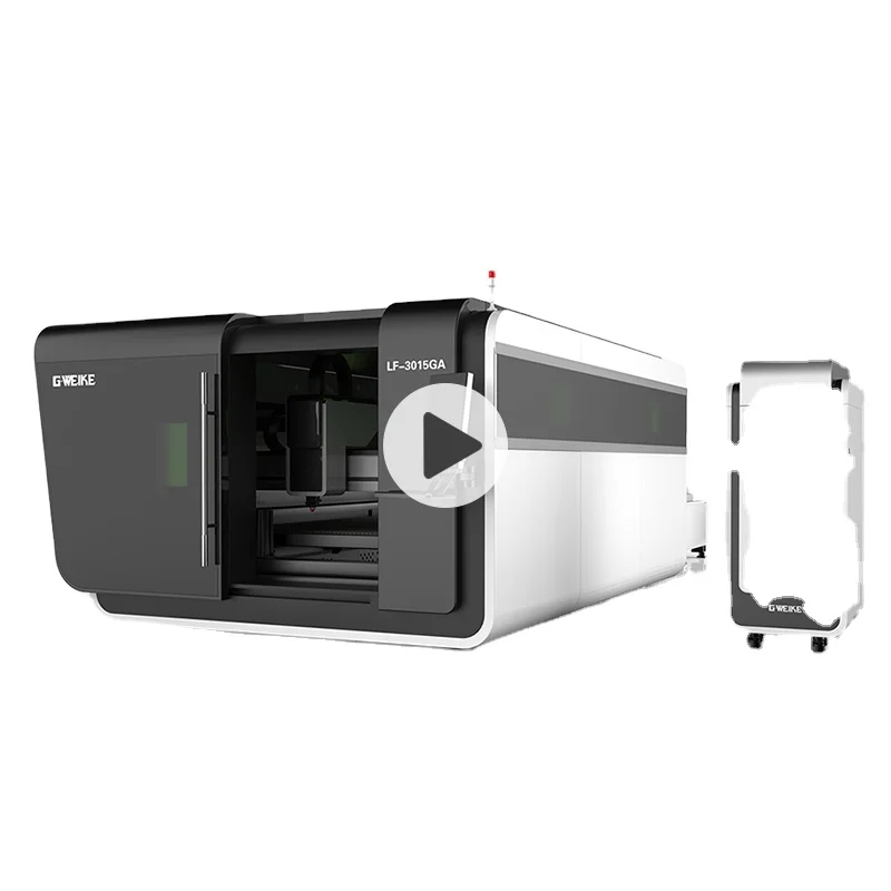 High Configuration IPG/Raycus 1000W-8000W 3000*1500mm LF3015GA Fiber Laser Cutting Machine For Sheet Metal Whole Cover