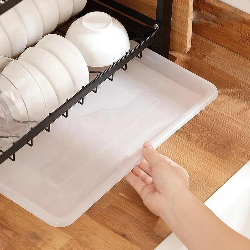 2021 Hot Popular New Design Multipurpose Roll-up Dish Drying Rack Kitchen Organizer Rack Over The Sink Dish Drying Rack