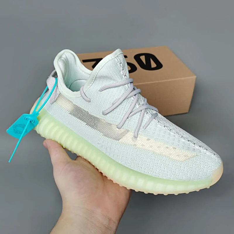 Оптовая продажа оригинальные брендовые кроссовки Yeezy 350 V2 дышащие для бега повседневные