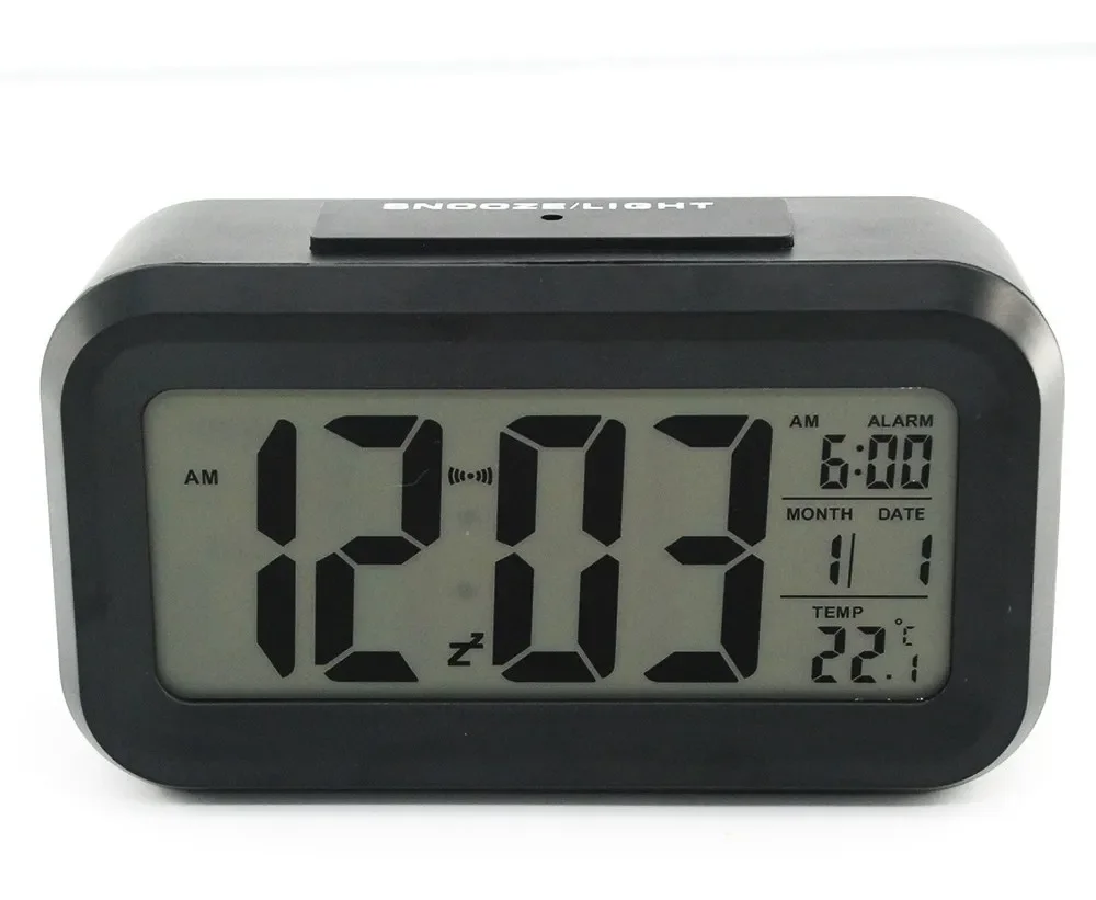 Smart Clock Night Light Alarm Clock Calendar Temperature LED Digital Alarm Clocks