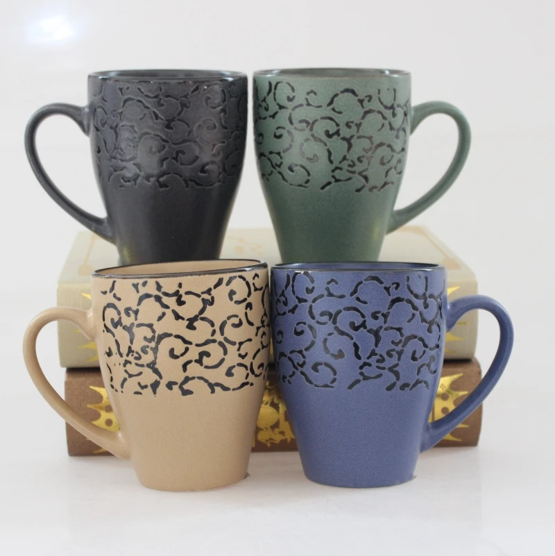 330 ml ceramic mug with beauty design cheaper price