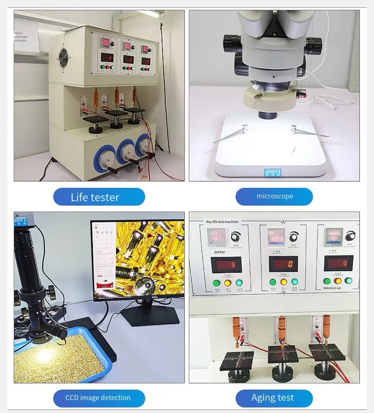 Customized Right Angle straight SMT  receptacle  Pogo Pin Spring Loaded Test Probe pin