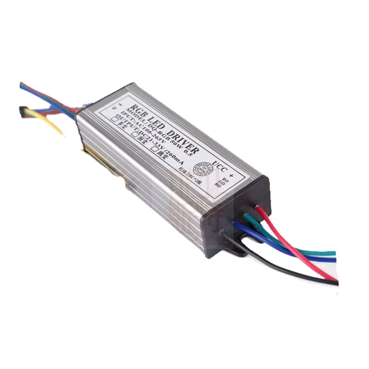 DC24-36V Constant Current 36W 280mA RGB Waterproof Led Driver wih BIS for LED Flood Light