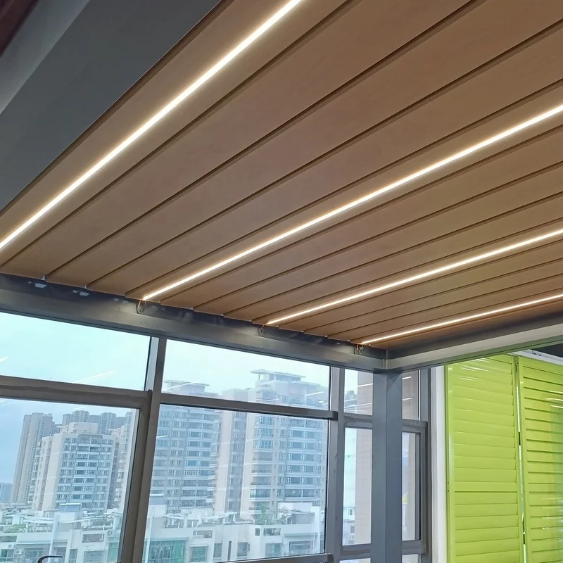 Modern Garden Bioclimatic Waterproof Aluminium Pergola Outdoor