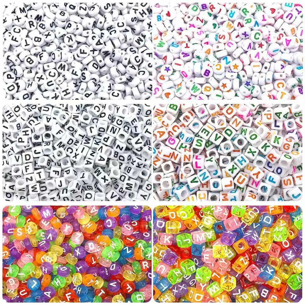 550pcs Super Large 10mm Acrylic Alphabet letter Beads Colorful Loose Beads for DIY Jewelry Making Bracelets Necklaces Bags Chain