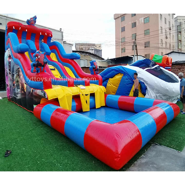 New arrival manufacture christmas water pool for child.inflatable slide and castle bouncy