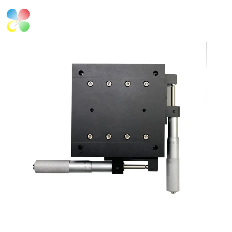 C&K 120*120mm Table Size Optical Instrument XY Axis Translation Stage Manual Slider Micro Manual Linear Stage