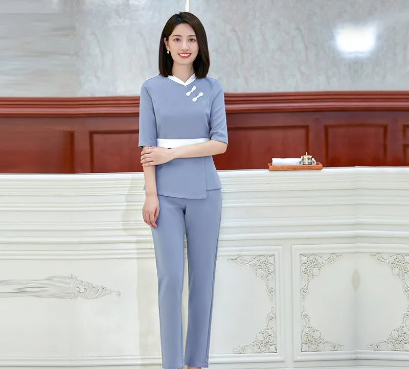 Beautician Work Wear Uniform Thai Massage Spa Uniforms Hotel Beauty Salon SPA Uniforms for Women beautician