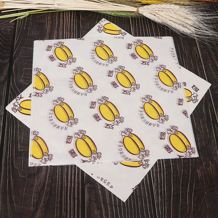 Food Wrapping Paper Disposable Fast Takeaway Packaging Biodegradable Kraft Food Paper Hamburger Box for Restaurant Cake Box Tube