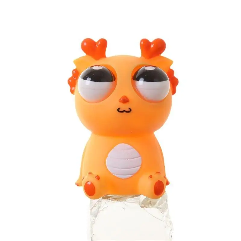 Creative Pop Eye Dragon Pinch happy relief toy Pop the Year of the Dragon Squeeze Googly eye dragon doll vent toy